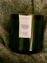 Load image into Gallery viewer, Candle - Forest Green glass jar  w/wood wick - 12 ounce