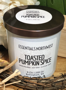 Toasted Pumpkin Spice, 9 soy candle jar