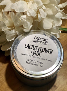 Cactus Flower Jade candle