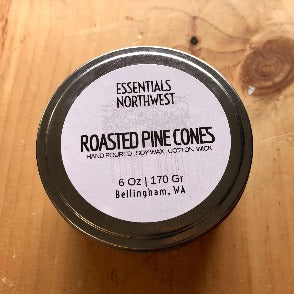 Roasted pine cones 6 oz soy candle